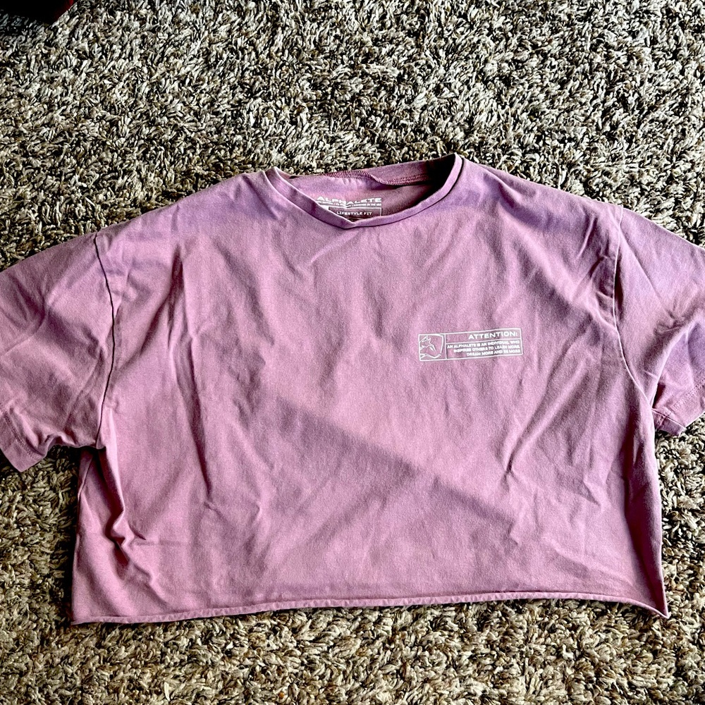 Alphalete Pink Crop